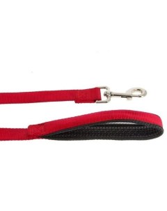 Поводок для собак с мягкой ручкой нейлон красный 120 x 2 см Красный Каскад