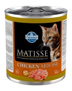 Консервы для кошек Matisse мусс с курицей 6шт по 300г Farmina