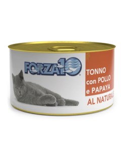 Консервы для кошек Al Naturale тунец с курицей и папайей 24 шт по 75 г Forza10