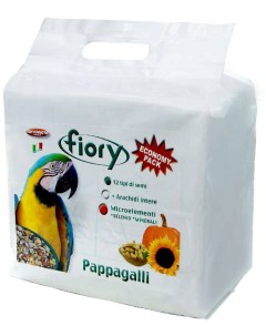 Сухой корм для крупных попугаев PAPPAGALLI 2шт по 2 8кг Fiory