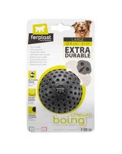 Игрушка для собак Chewa Boing Medium Мяч плавающий для жевания черный 6 3 см Ferplast