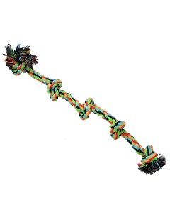 Игрушка для собак Грейфер Веревка с пятью узлами 46 см цветная N1