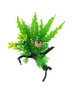 Искусственное аквариумное растение с корягой 00112858 10х18 см Ripoma