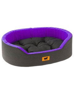 Лежанка для кошек и собак 70x110x23см фиолетовый черный Ferplast