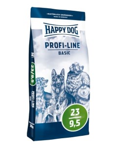 Сухой корм для собак Profi Line Basic домашняя птица 20кг Happy dog