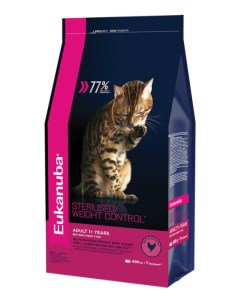 Сухой корм для кошек Sterilised Weight Сontrol контроль веса 1 5 кг Eukanuba