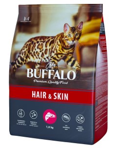 Сухой корм для кошек Adult Hair Skin с лососем 1 8 кг Mr.buffalo