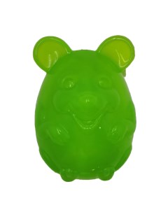 Игрушка для собак Ежик с пищалкой зеленый 8 см Petpark