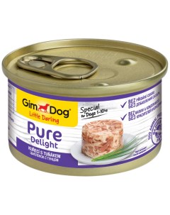 Консервы для собак Pure Delight тунец цыпленок 85г Gimdog