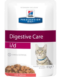 Влажный корм для кошек Prescription Diet i d Digestive Care лосось 85 г Hill`s