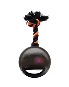 Апорт для собак Bomber мяч светящийся с ручкой черный 12 7 см Hagen