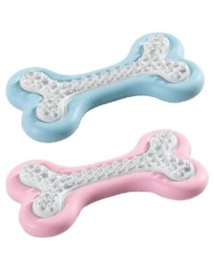 Жевательная игрушка для собак кость резиновая для зубов длина 5 5 см Ferplast