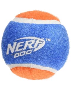 Апорт для собак Мяч теннисный для бластера оранжевый синий длина 6 см 4 шт Nerf