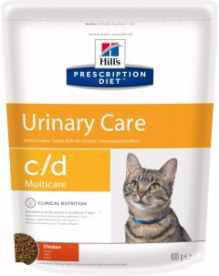 Сухой корм для кошек Prescription Diet Urinary Care профилактика МКБ курица 0 4кг Hill`s