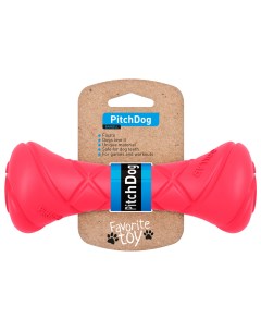Грейфер игрушка для перетягивания для собак красный 19 см диаметр 7 см Pitchdog