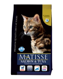 Сухой корм для кошек Matisse лосось и тунец 20кг Farmina