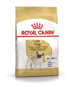 Сухой корм для собак Pug Adult для породы Мопс 1 5 кг Royal canin