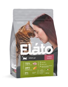 Сухой корм для кошек ягненок оленина 0 3кг Elato