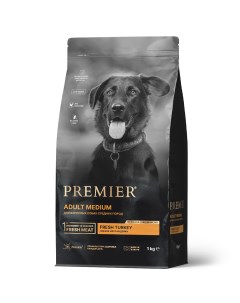 Корм для собак средних пород индейка 1 кг Premier