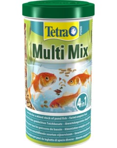 Корм для прудовых рыб Pond MultiMix гранулы хлопья таблетки гаммарус 1 л Tetra