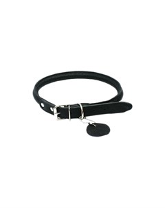 Ошейник для собак Soft кожаный круглый черный 45 53 см x 13 мм Collar