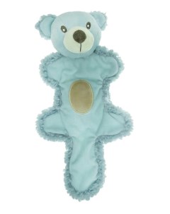 Мягкая игрушка для собак Мишка с хвостом голубой длина 25 см Aromadog