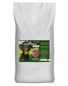 Сухой корм для собак мясной микс для крупных пород 15 кг Food ball