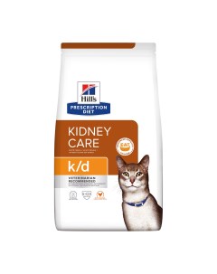 Сухой корм для кошек Prescription Diet Kidney Care при патологии почек 1 5кг Hill`s