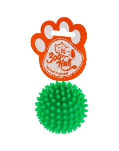 Игрушка для собак Мяч массажный 2 зеленый 7 7 см Зооник