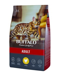 Сухой корм для кошек Adult курица 10 кг Mr.buffalo