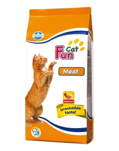 Сухой корм для кошек Fun Cat мясо 20кг Farmina