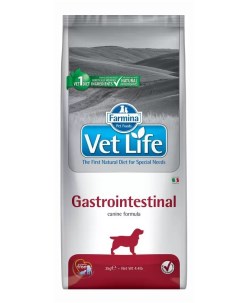 Сухой корм для собак Vet Life Gastrointestinal при заболеваниях ЖКТ курица 2кг Farmina