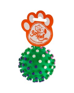 Игрушка для собак Мяч мина средняя зеленая 8 см Зооник