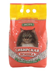 Впитывающий наполнитель Экстра бентонитовый 7 л Сибирская кошка