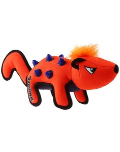 Мягкая игрушка для собак Дюраспайк Енот оранжевый синий черный длина 36 см Gigwi