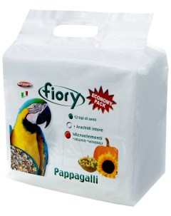 Сухой корм для крупных попугаев Pappagalli 20 кг Fiory