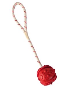 Грейфер для собак Мяч резиновый на веревке в ассортименте 4 5х35 см Trixie