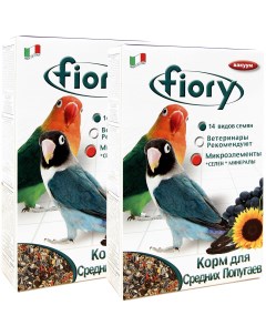 Сухой корм для средних попугаев PARROCCHETTI AFRICAN 2 шт по 800 г Fiory