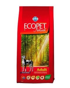 Сухой корм для собак Ecopet Natural Maxi для крупных пород курица 12кг Farmina