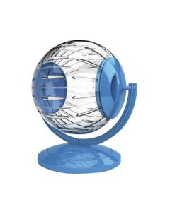 Колесо шар для грызунов Twistertoy прозрачный с подставкой пластик d 12 5см Georplast