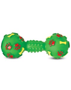 Жевательная игрушка для собак Гантель с лапками и косточками в ассортименте 14 5 см Триол