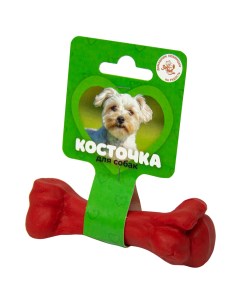 Жевательная игрушка для собак красный 11 см Зооник