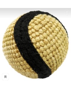 Развивающая игрушка для собак Buffalo Мяч бежевый черный 6 см Ankur
