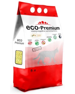 Комкующийся наполнитель ECO Premium Ромашка древесный 1 9 кг 5 л Eco-premium