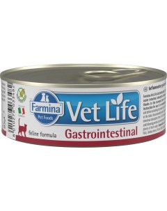 Консервы для кошек Vet Life Gastrointestinal с курицей 12 шт по 85 г Farmina