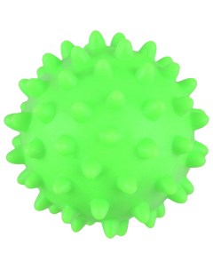 Жевательная игрушка для собак Мяч зеленый 8 см Лента