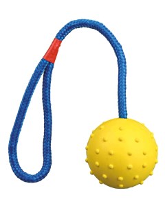 Грейфер для собак Мяч на веревке красный белый синий 6х30 см Trixie