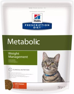 Сухой корм для кошек Prescription Diet Metabolic диетический курица 0 25кг Hill`s