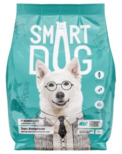 Сухой корм для собак с ягненком лососем индейкой для крупных пород 3 кг Smart dog
