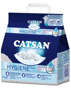 Впитывающий наполнитель Hygiene Plus кварцевый песок 5 л Catsan